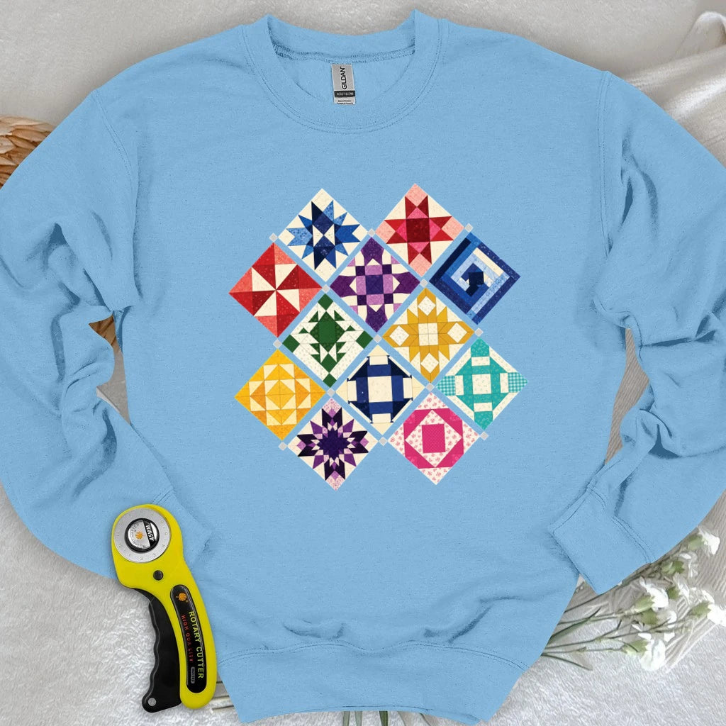Jewerly Patchwork Sweatshirt