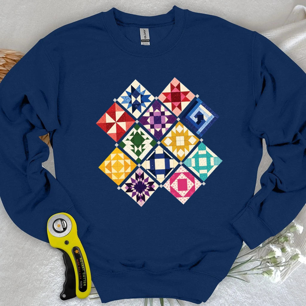 Jewerly Patchwork Sweatshirt