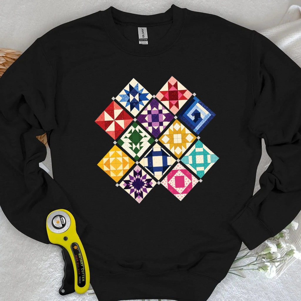 Jewerly Patchwork Sweatshirt