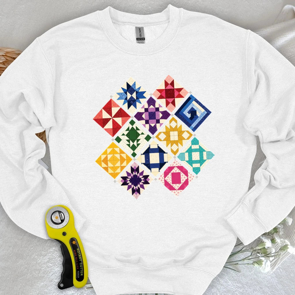 Jewerly Patchwork Sweatshirt