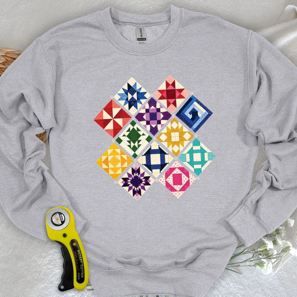 Jewerly Patchwork Sweatshirt