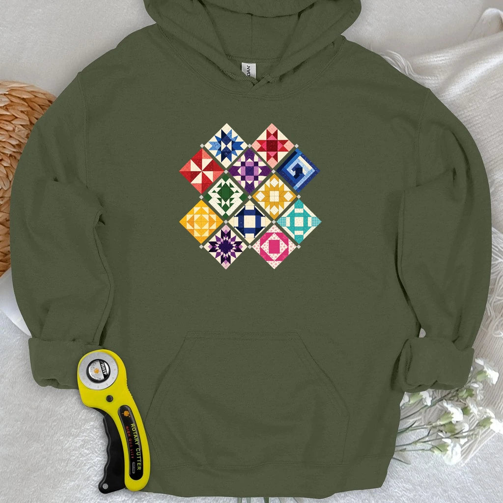 Jewerly Patchwork Hoodie