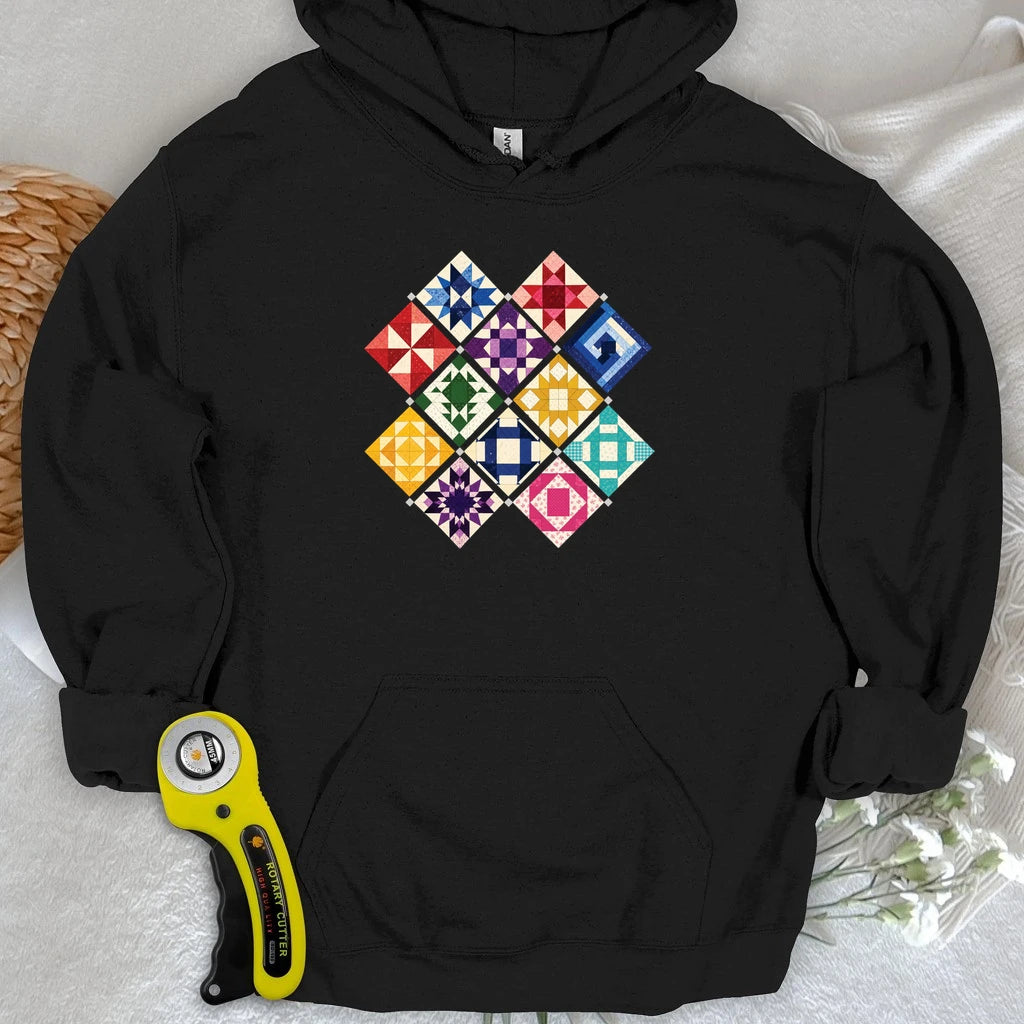 Jewerly Patchwork Hoodie