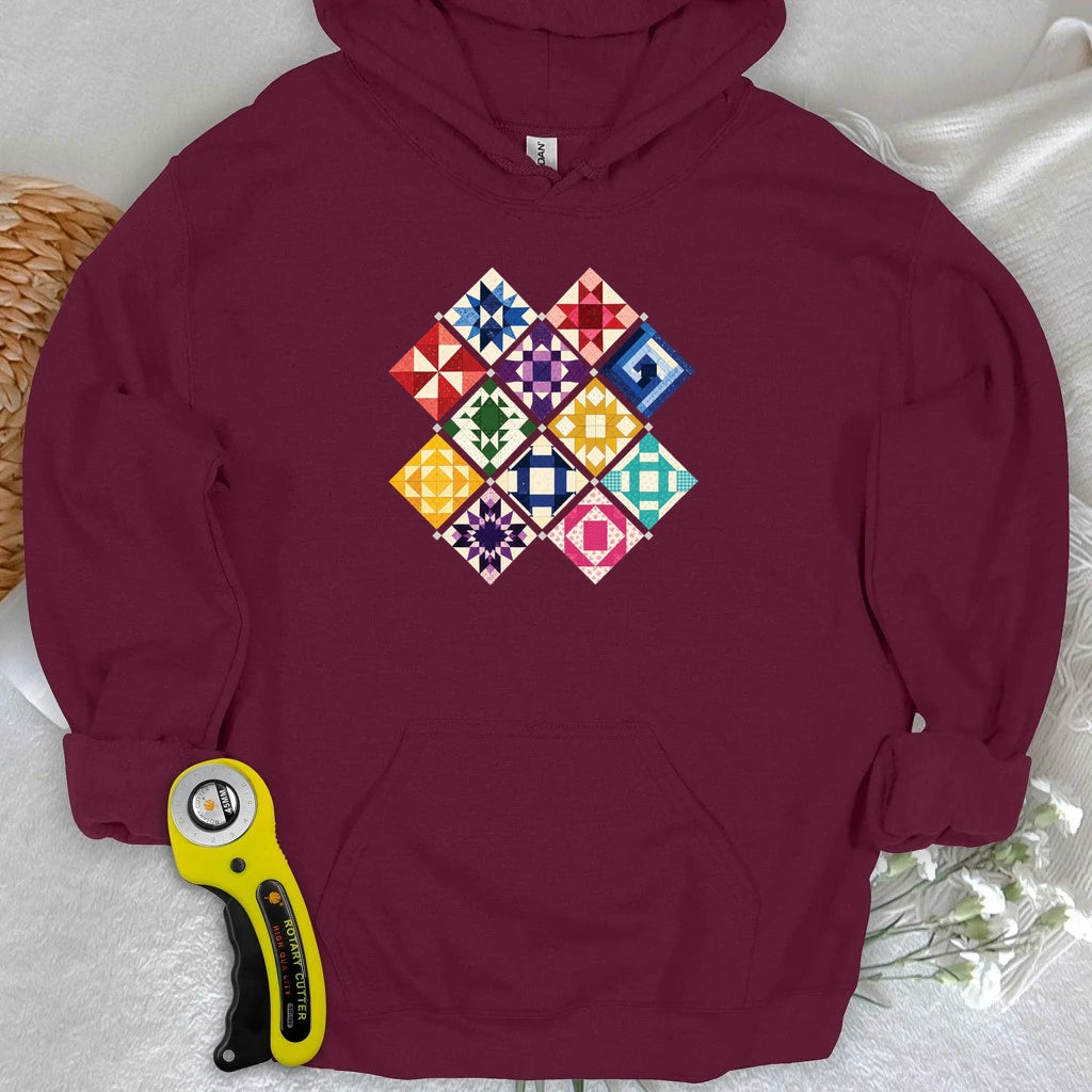 Jewerly Patchwork Hoodie