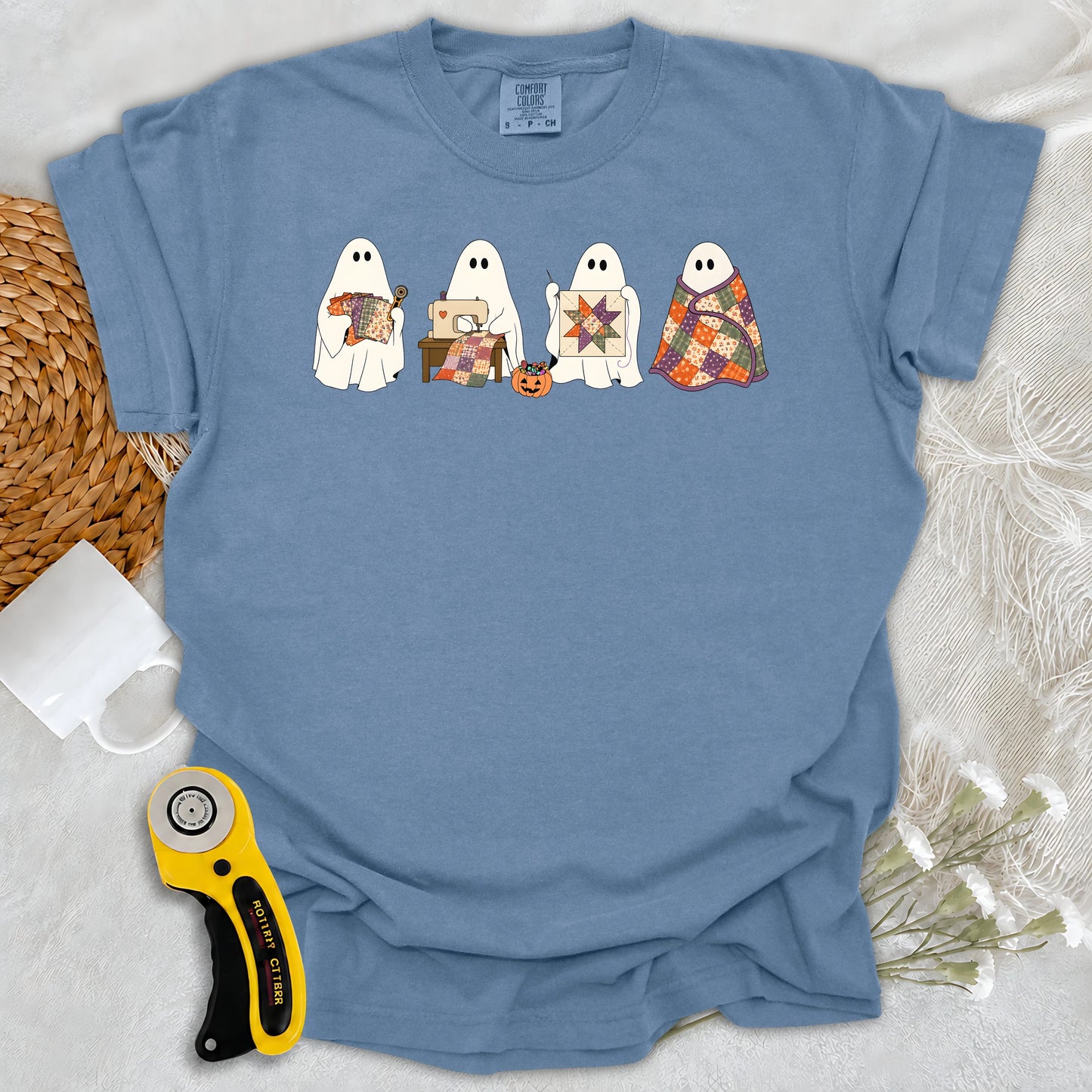 Comfort Colors Ghostly Quilt Club T-shirt