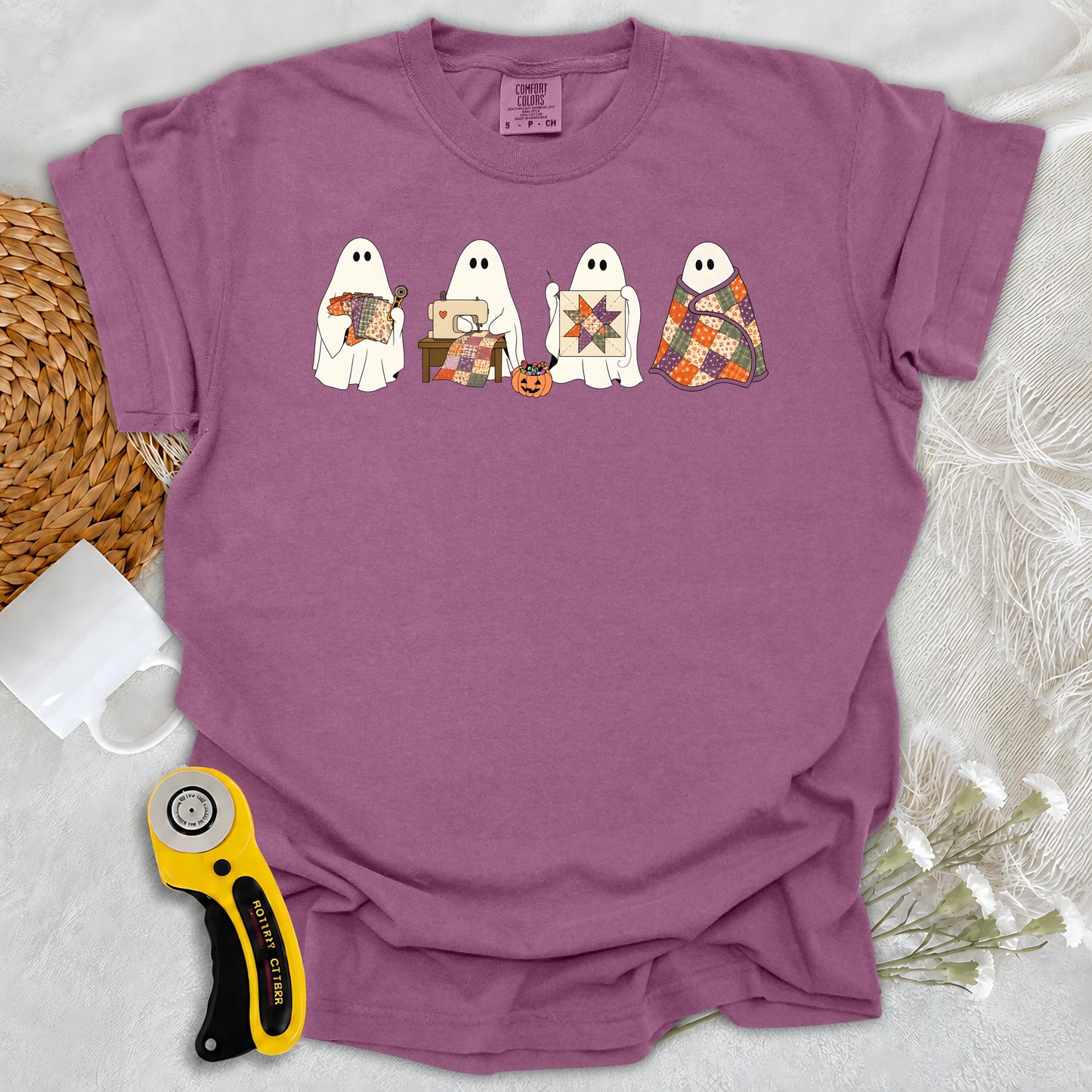 Comfort Colors Ghostly Quilt Club T-shirt