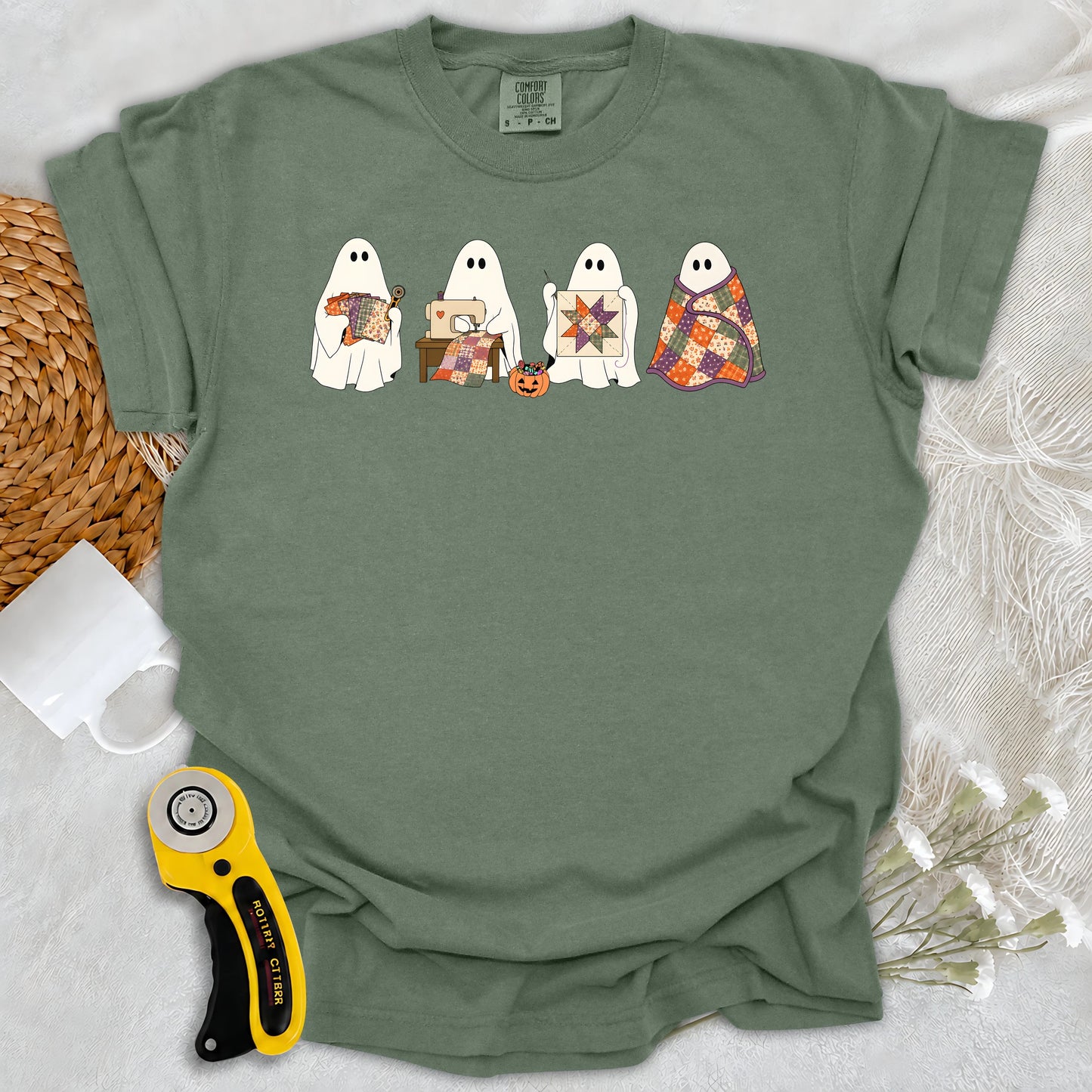 Comfort Colors Ghostly Quilt Club T-shirt