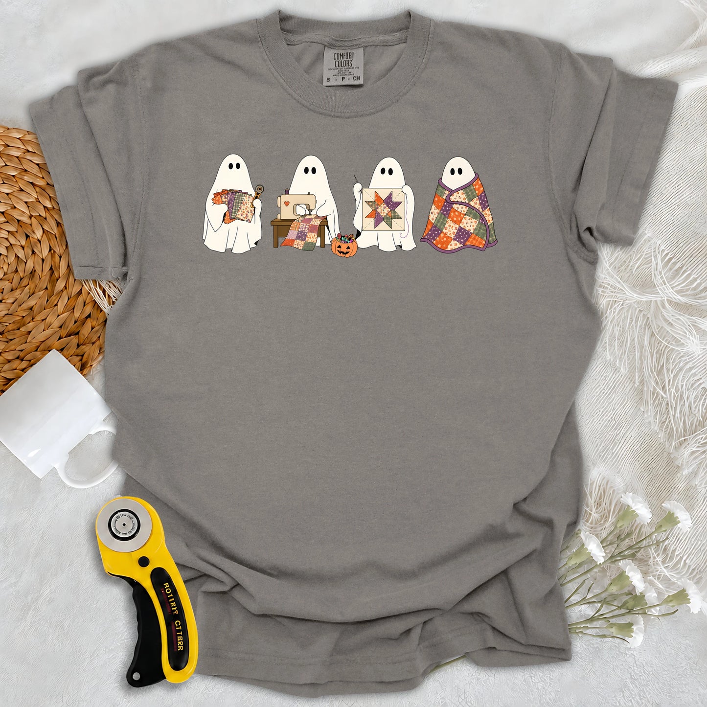 Comfort Colors Ghostly Quilt Club T-shirt