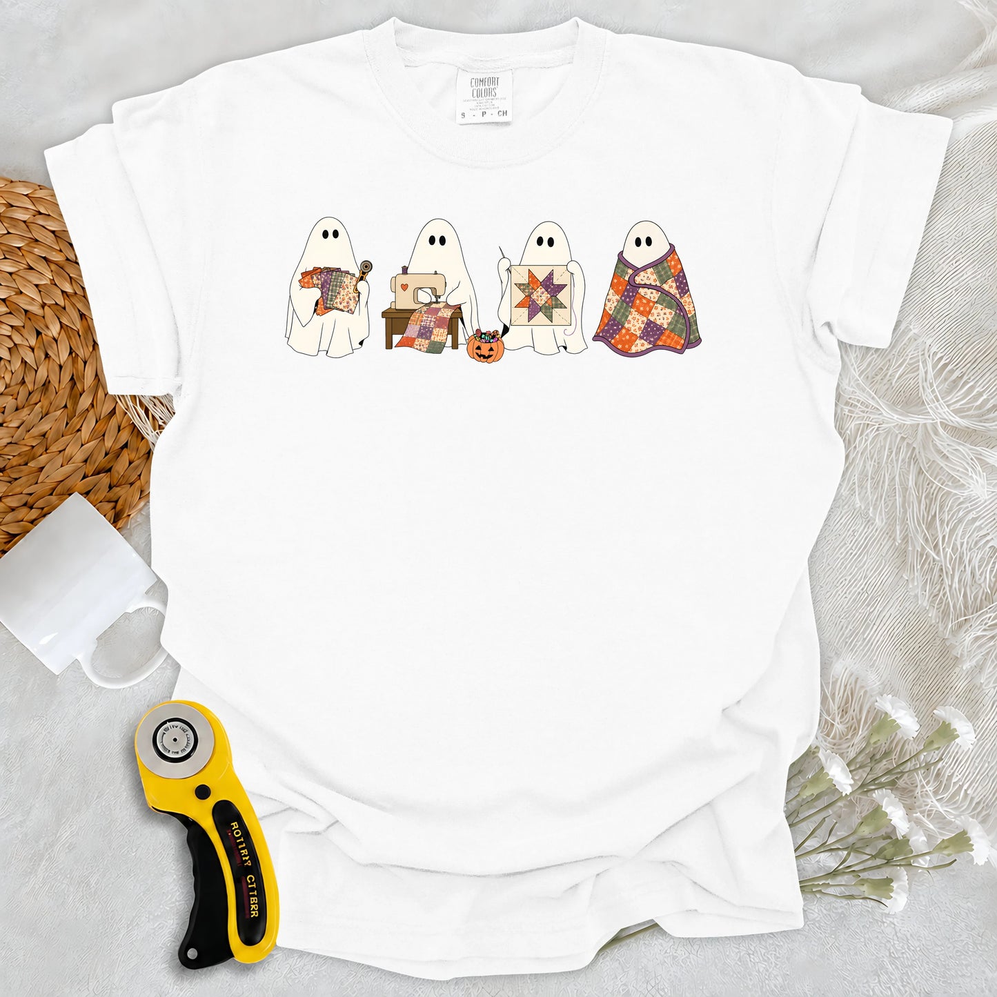 Comfort Colors Ghostly Quilt Club T-shirt
