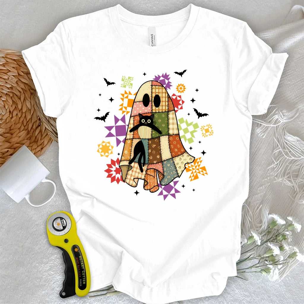 Cat & Patchwork T-shirt