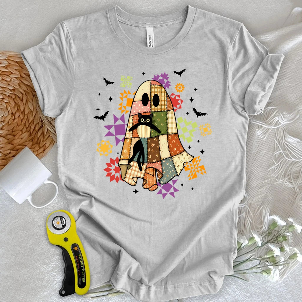Cat & Patchwork T-shirt