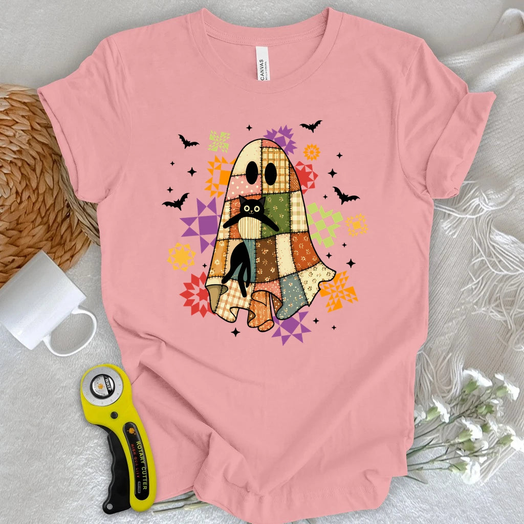 Cat & Patchwork T-shirt