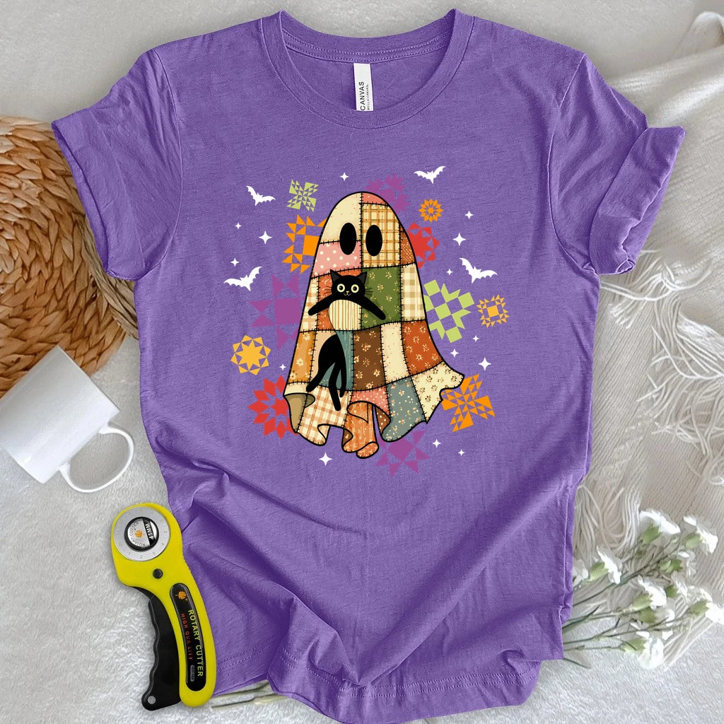 Cat & Patchwork T-shirt