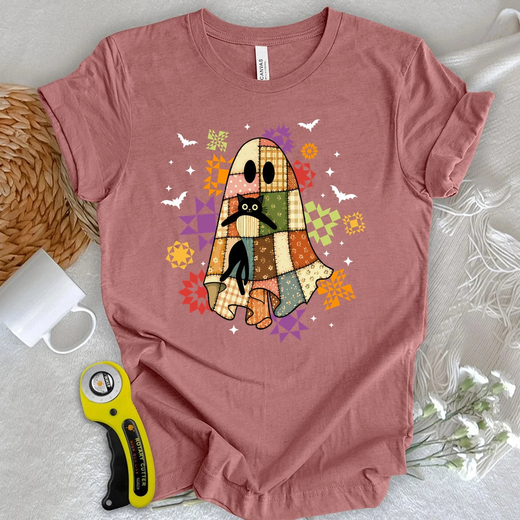 Cat & Patchwork T-shirt