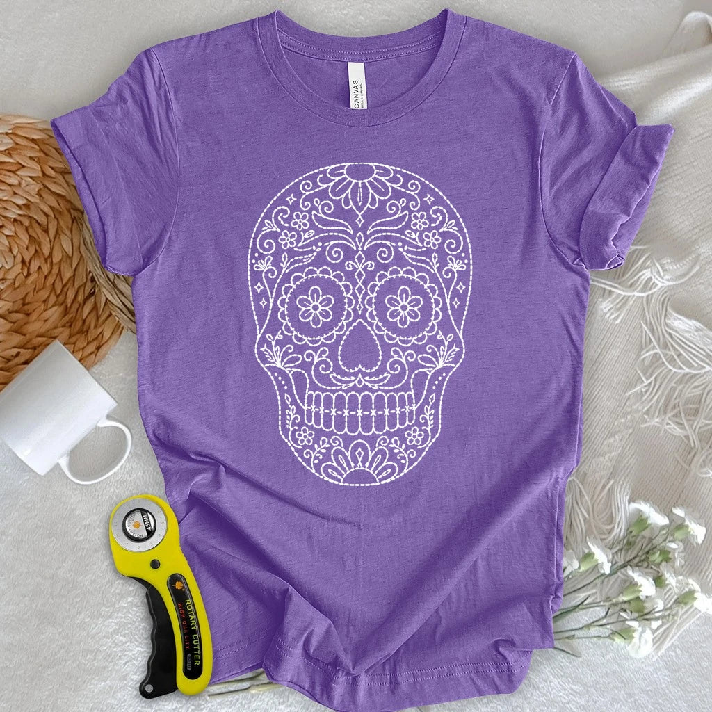 Stitched Sugar Skull T-shirt