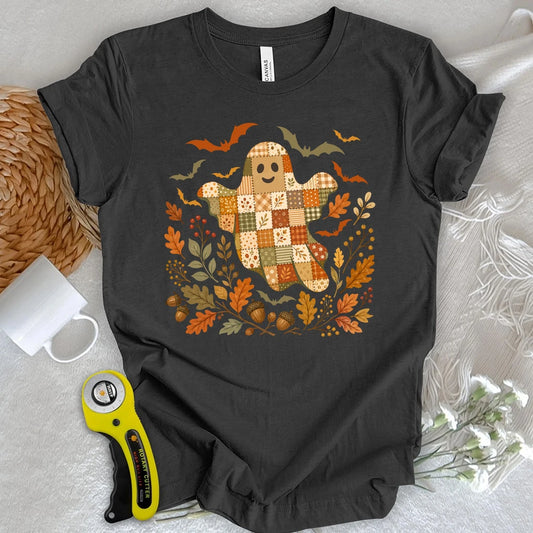 Autumn Patchwork Boo T-shirt