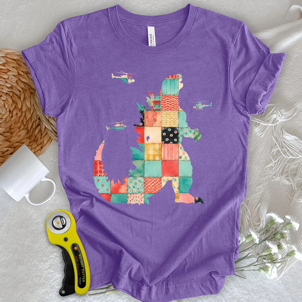 Patchwork Godzilla T-shirt