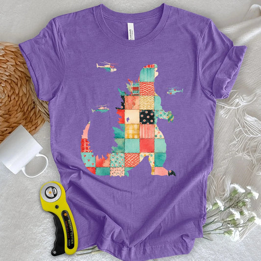 Patchwork Godzilla T-shirt