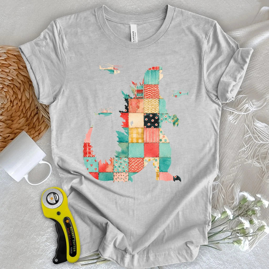 Patchwork Godzilla T-shirt