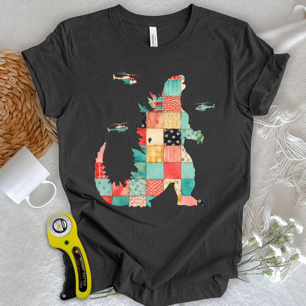 Patchwork Godzilla T-shirt