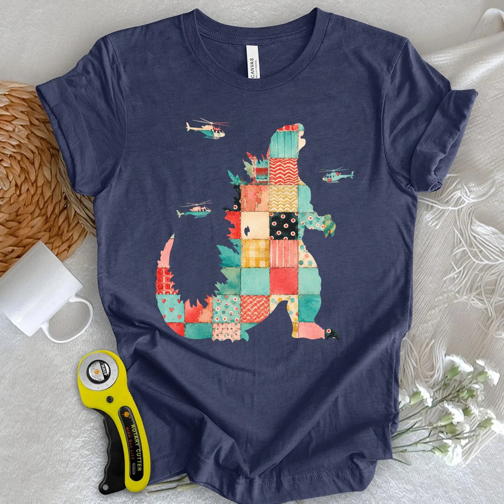 Patchwork Godzilla T-shirt