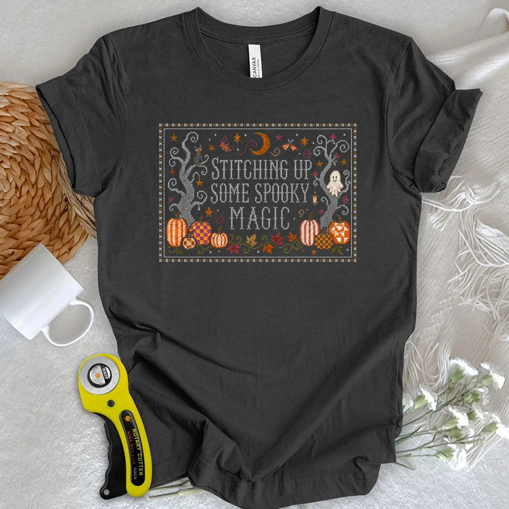 Midnight Pumpkin Stitch T-shirt