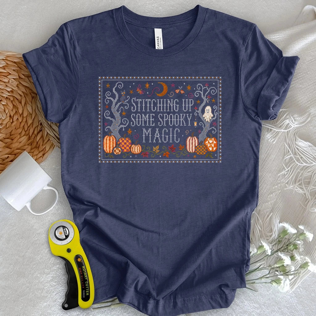 Midnight Pumpkin Stitch T-shirt