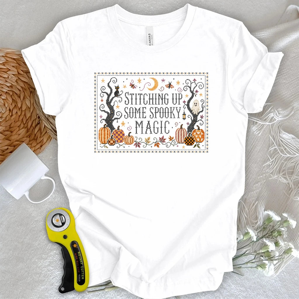 Midnight Pumpkin Stitch T-shirt