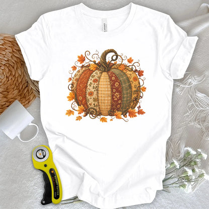 Maglietta Zucca autunnale patchwork