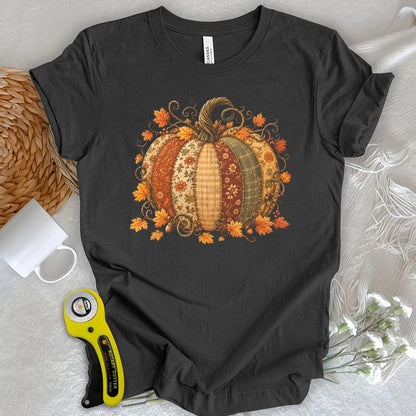 Maglietta Zucca autunnale patchwork