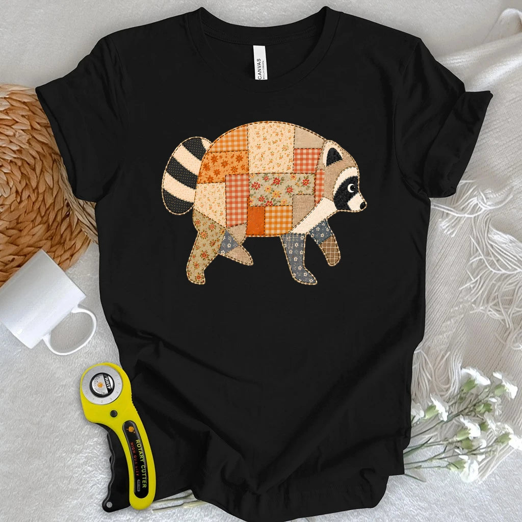 Patchwork Jimothy Raccoon T-shirt