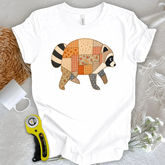 Patchwork Jimothy Raccoon T-shirt