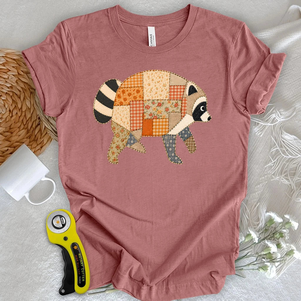 Patchwork Jimothy Raccoon T-shirt