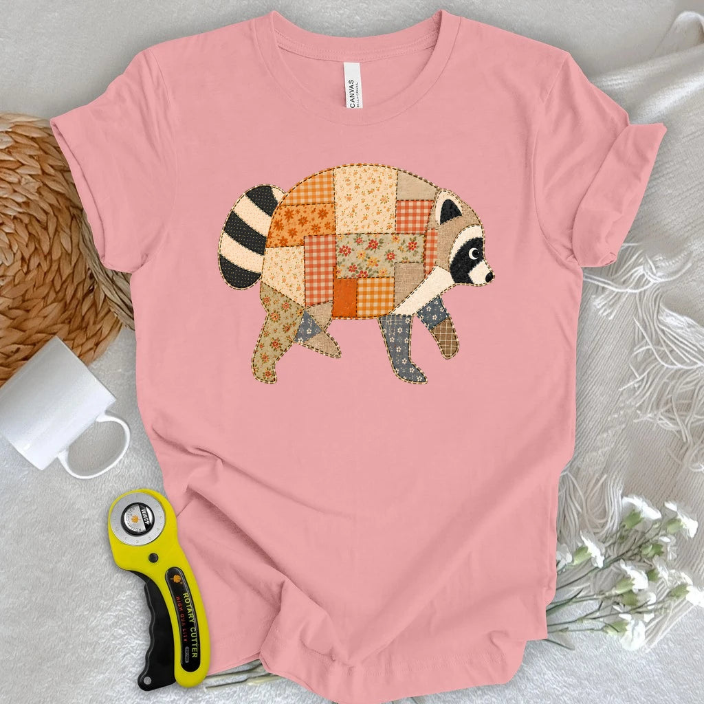 Patchwork Jimothy Raccoon T-shirt