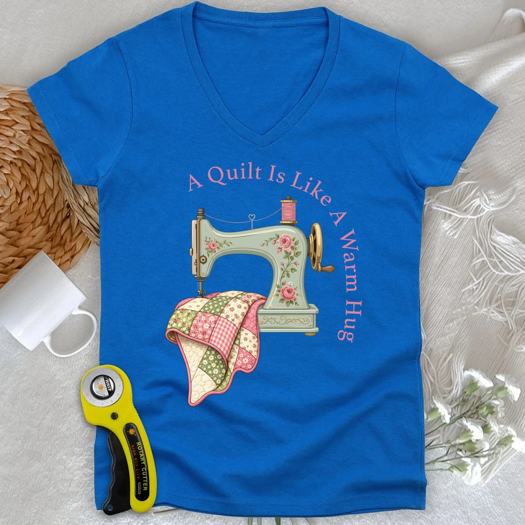 Every Stitch Is A Hug Lady V-neck
