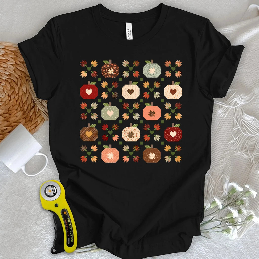 Autumn Patchwork Quilt T-shirt
