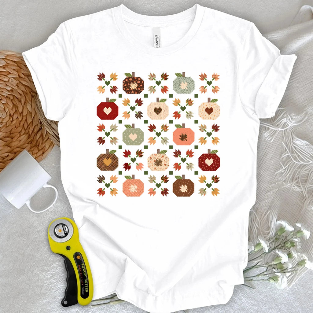 Autumn Patchwork Quilt T-shirt