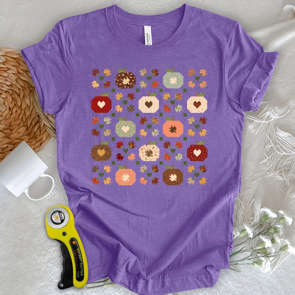 Autumn Patchwork Quilt T-shirt