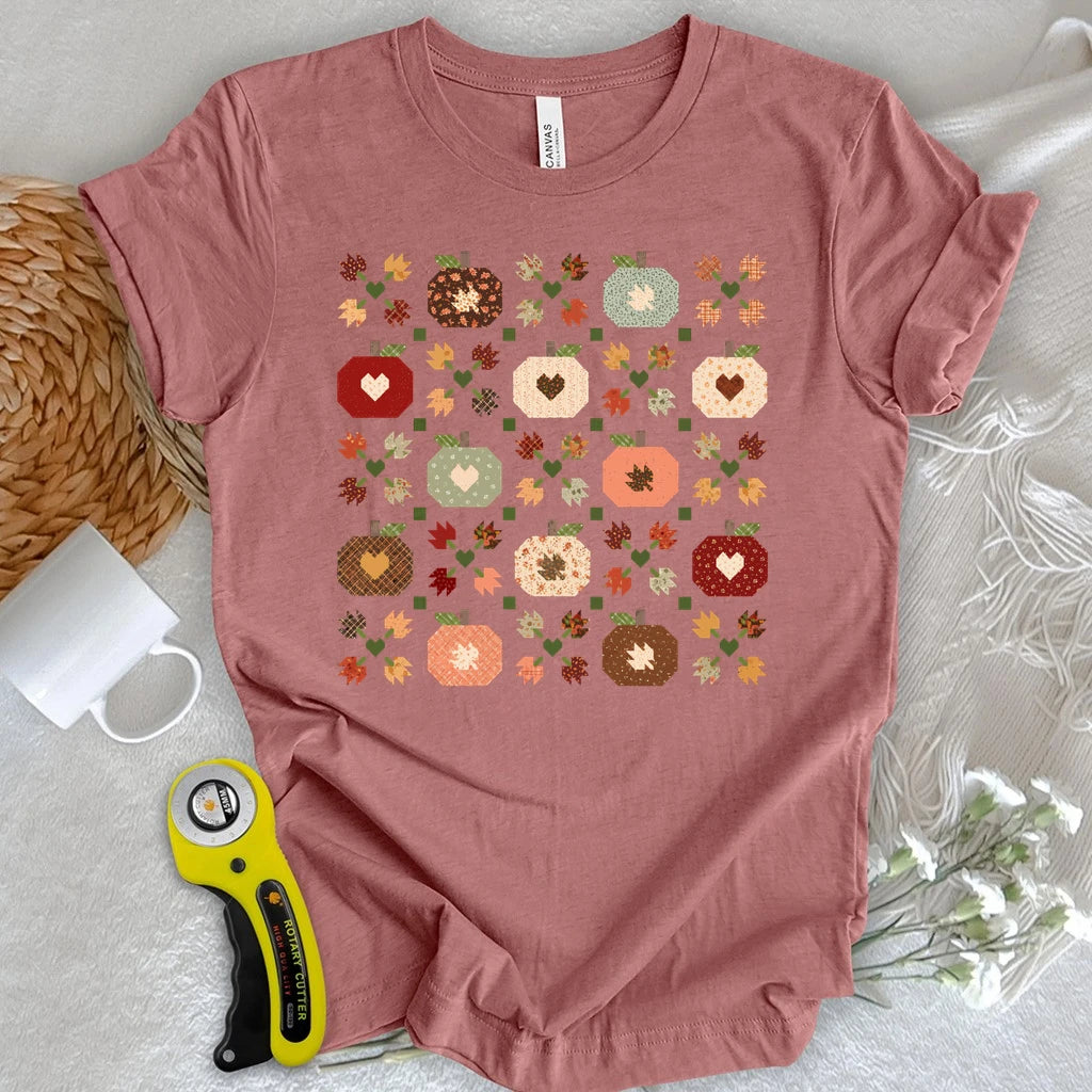 Autumn Patchwork Quilt T-shirt