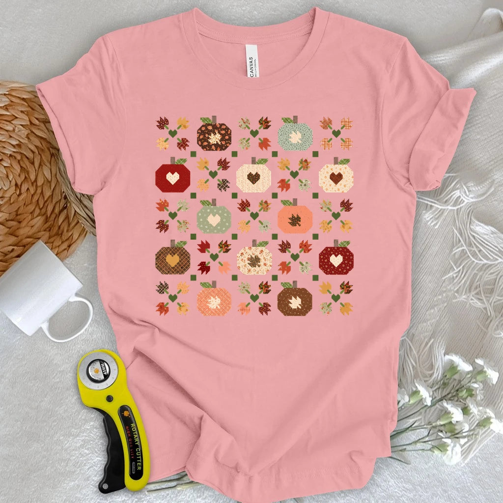 Autumn Patchwork Quilt T-shirt