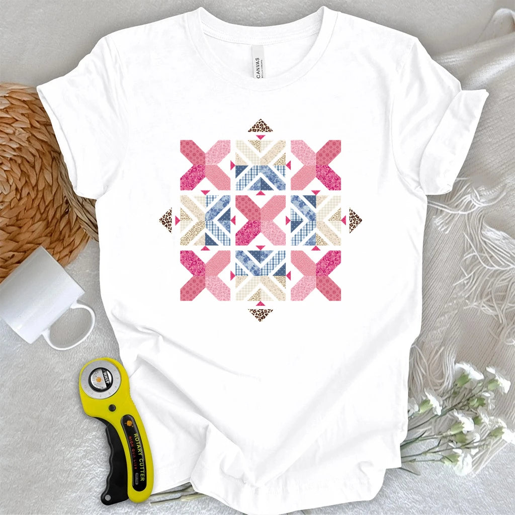 Criss Cross Patchwork T-shirt