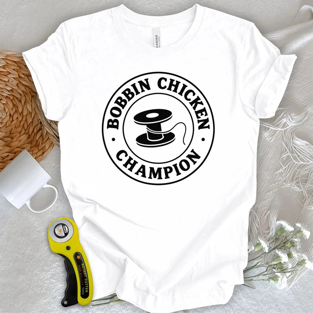 Bobbin Chicken Champion T-shirt