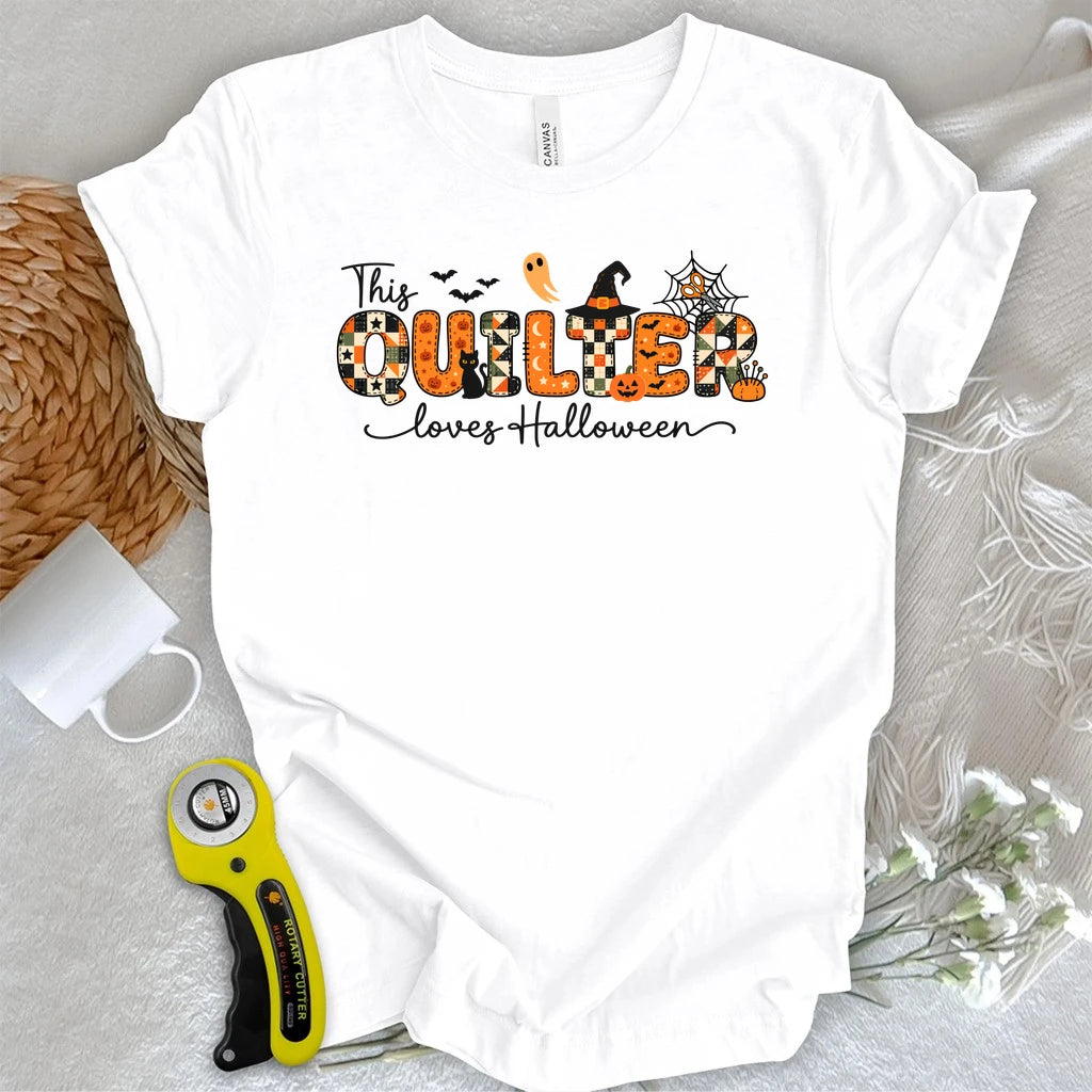 Quilter Loves Halloween T-shirt