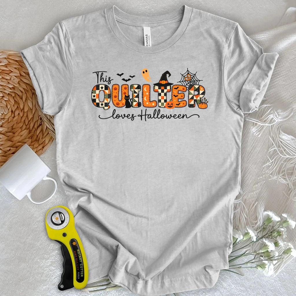 Quilter Loves Halloween T-shirt