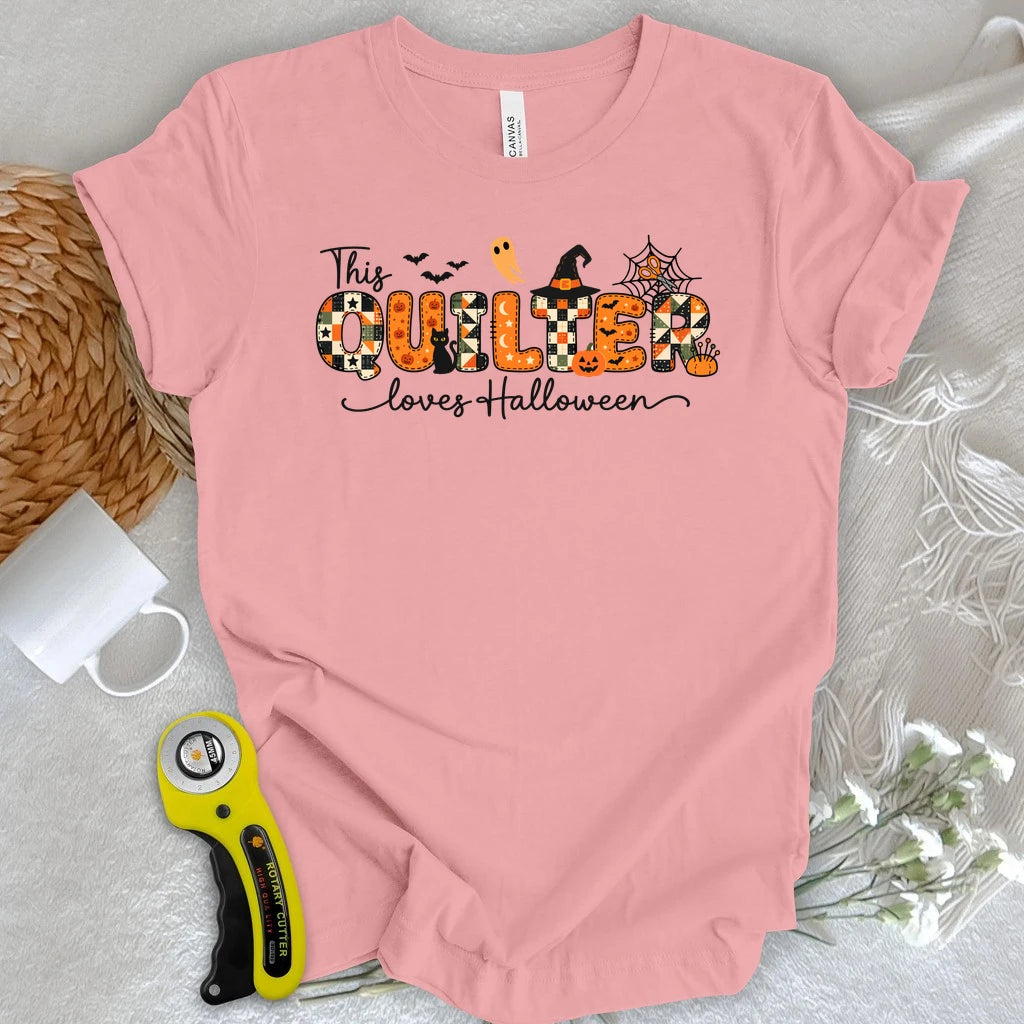 Quilter Loves Halloween T-shirt
