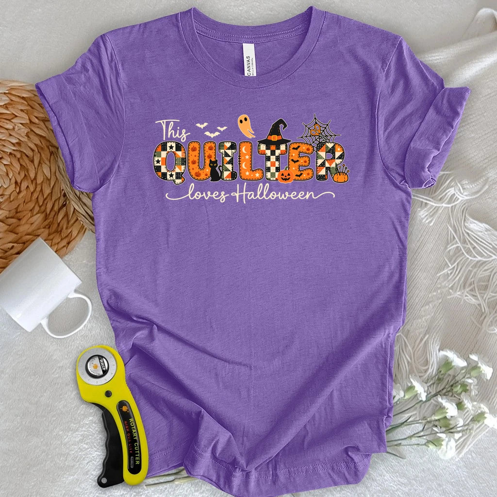 Quilter Loves Halloween T-shirt
