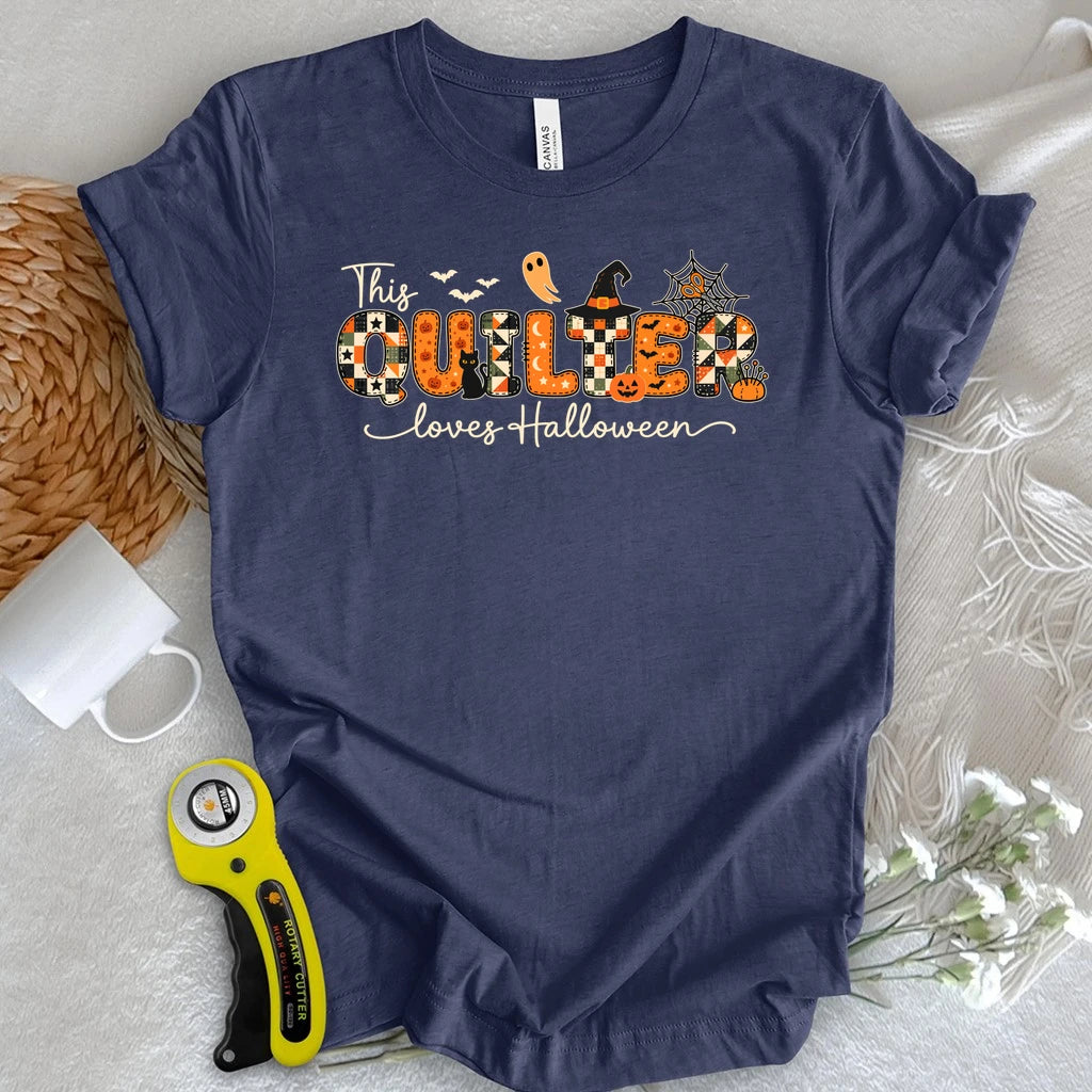 Quilter Loves Halloween T-shirt