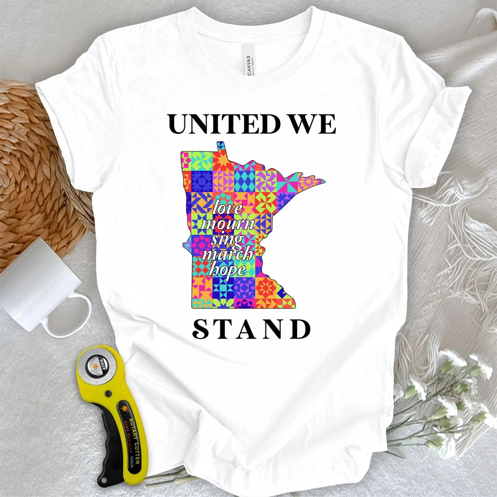 Minnesota Stitched Together Quilt T-shirt