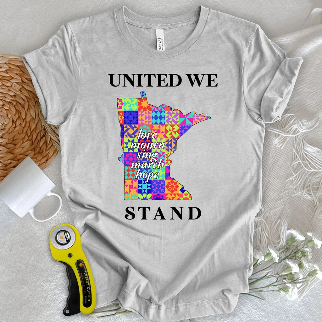 Minnesota Stitched Together Quilt T-shirt