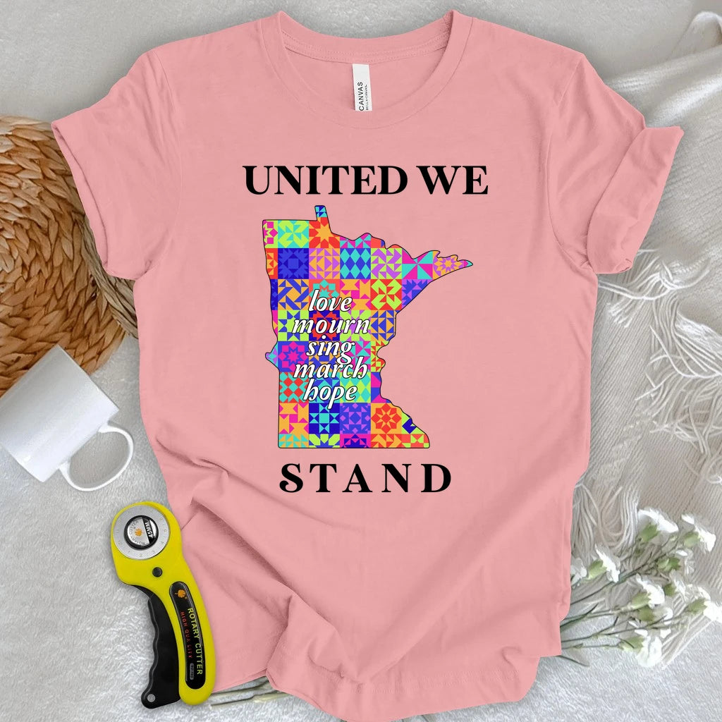 Minnesota Stitched Together Quilt T-shirt